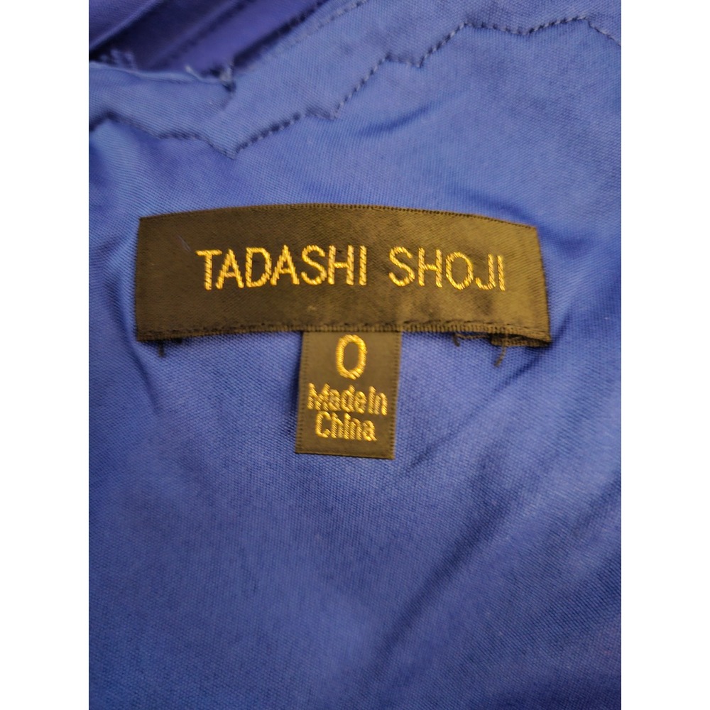 Tadashi Shoji Womens‎ Royal Blue Blouson Gown 0 - Picture 5 of 7